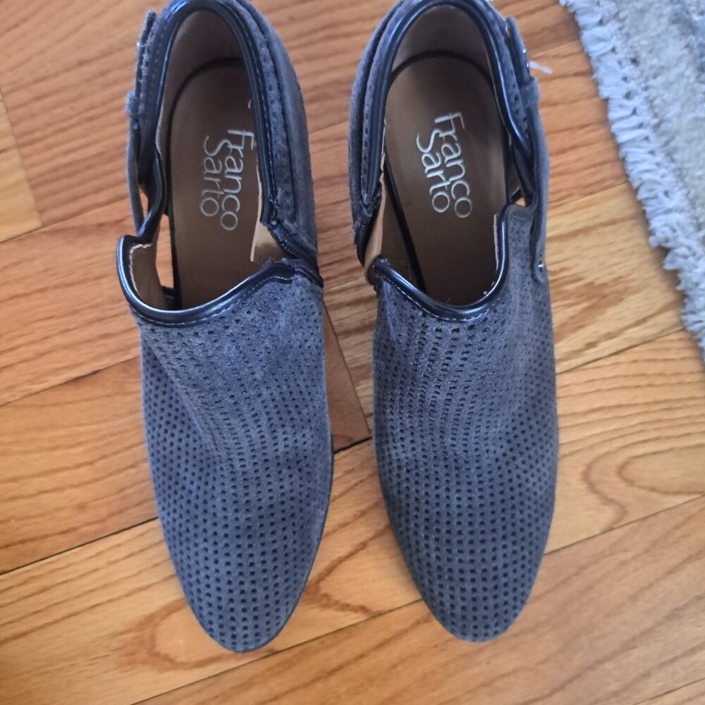 New Franco sarto suede gray boots new never worn